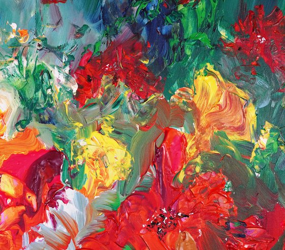 Red Summer Flowers D 1