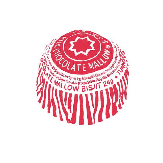 Tunnocks Teacake - limited-edition screen print