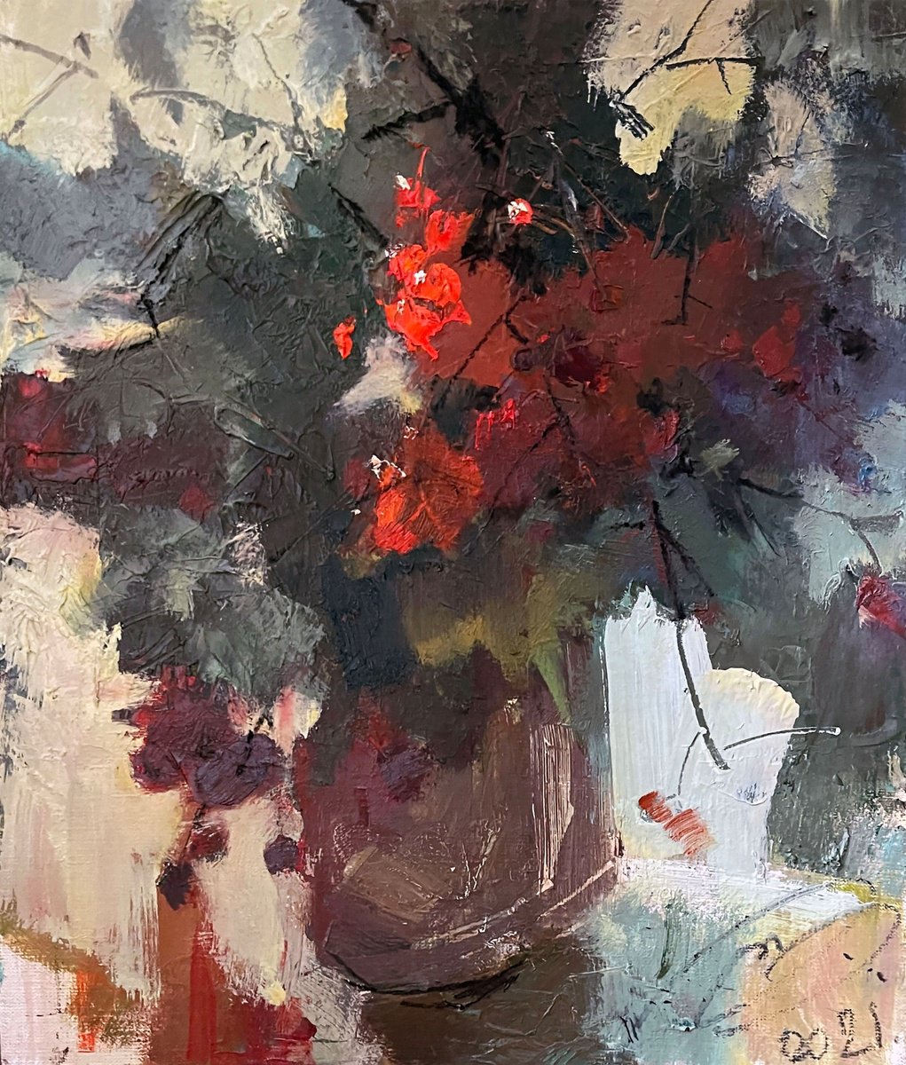 Expressive Oil Painting , Gift No. 11 By Igor Yuryev, 12 X 13, Artwork For Sale On Artfinder