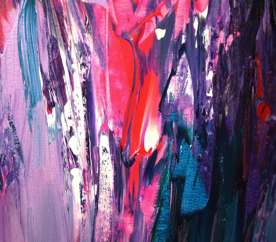 Magenta Turquoise Abstraction XXL 1