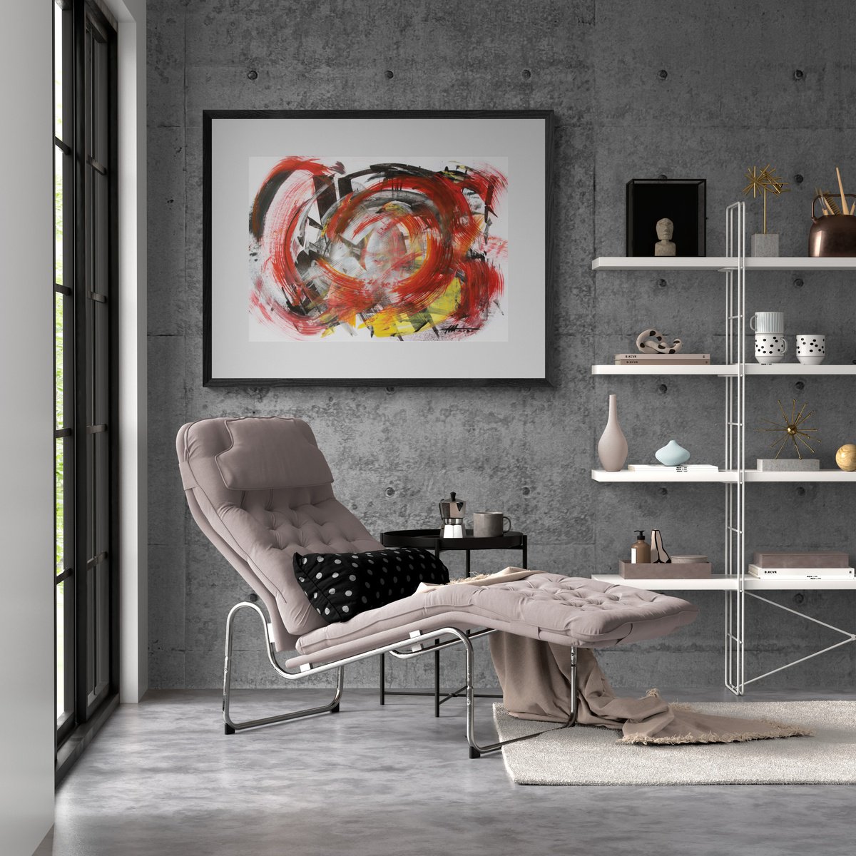 Organic Abstract Acrylic Painting By Anatoliy Menkiv, 33 X 24, #74 Metaphysics Series, Original Artwork