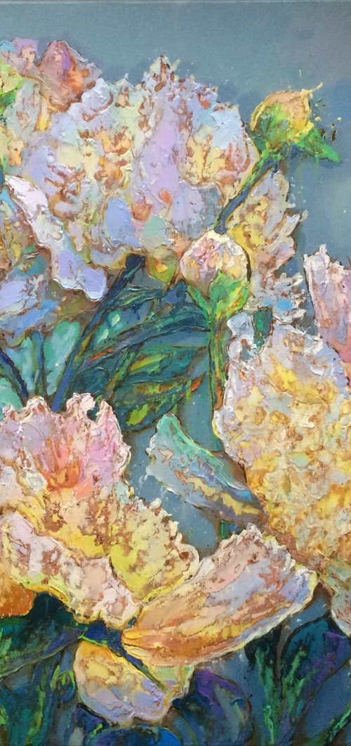 Peonies / 80 - 90 cm. by Andriy Vutyanov
