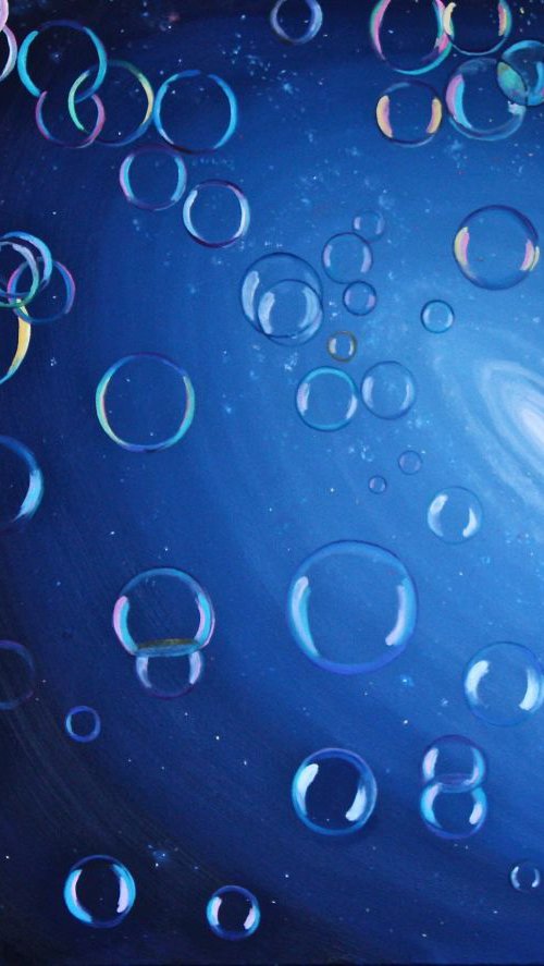 Soap Bubbles in Space by Gray Jacobik