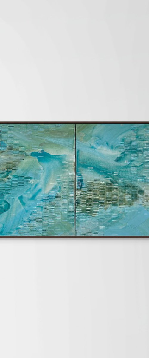 “Floating water” Diptych by Eera Si