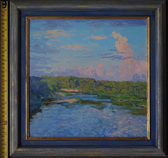 Silent evening in Luh river