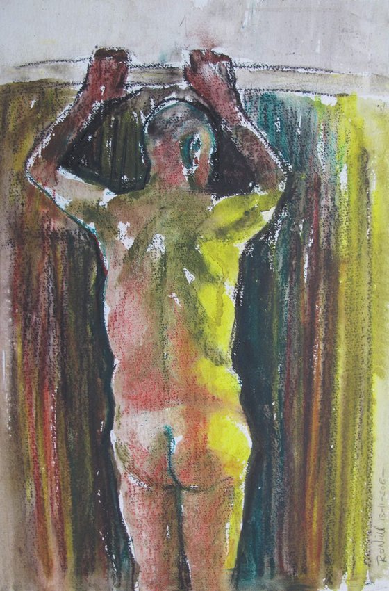 standing male nude