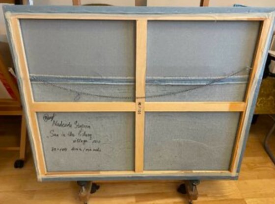 Denim series .Sun in the fishing village