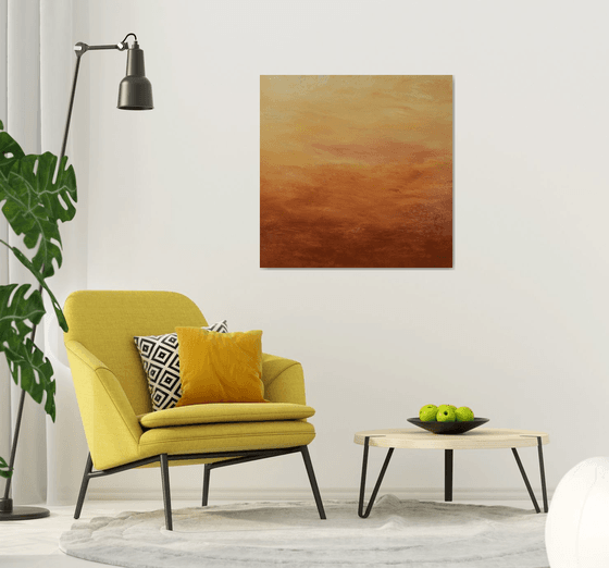 Amber Earth - Modern Abstract Expressionist Painting