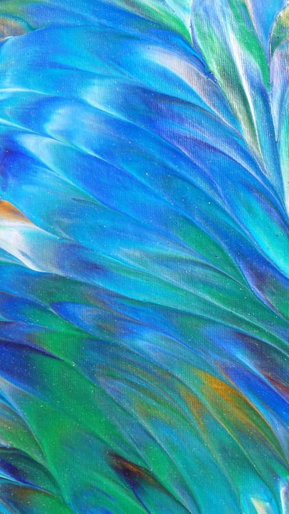 Peacock Iv Original Acrylic Painting On Canvas Artfinder