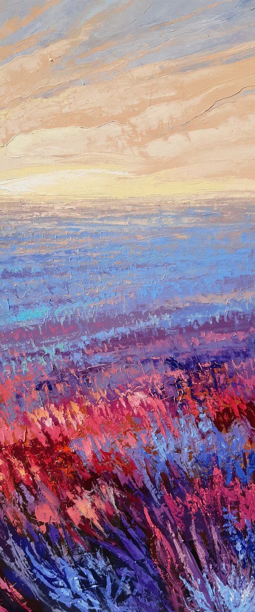 Pink Field at Sunrise 70x100cm by Tigran Mamikonyan