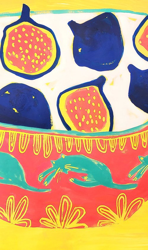 Figs and cats by Irina Plaksina