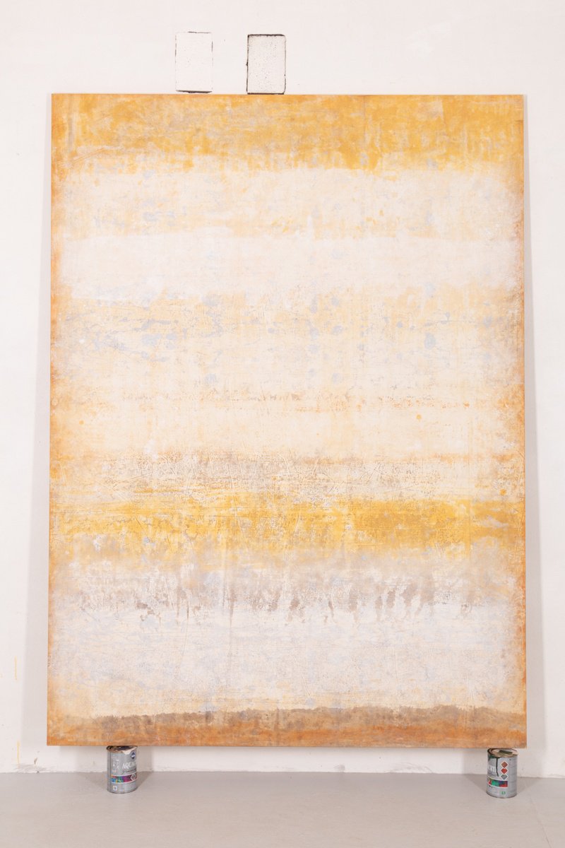 Abstract Acrylic Painting By Rokas Berziunas, 63 X 87", No. 25-51, Original Artwork