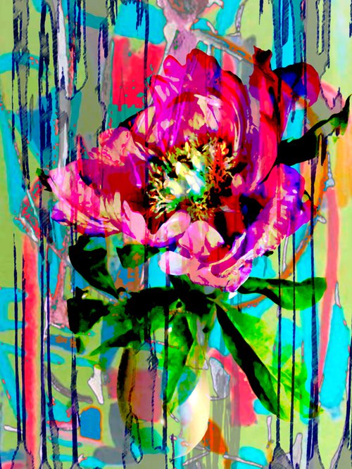 Abstract Flowers 3 by Alex Solodov