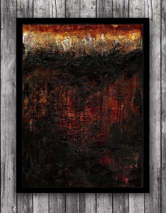 Calling Spirit 2  - Abstract Textured Painting  by Kathy Morton Stanion