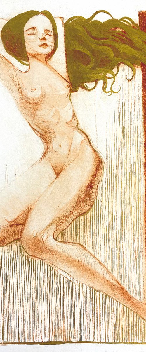 Female figure sketch #9 by Sofia Moklyak