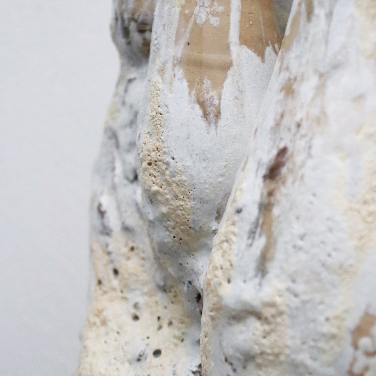 Geometric Abstract Clay Sculpture By Koen Lybaert, 20 X 28", La Juliana, Original Artwork