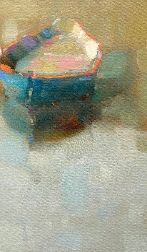 Rowboat, Original oil painting, Handmade artwork, One of a kind by Vahe Yeremyan