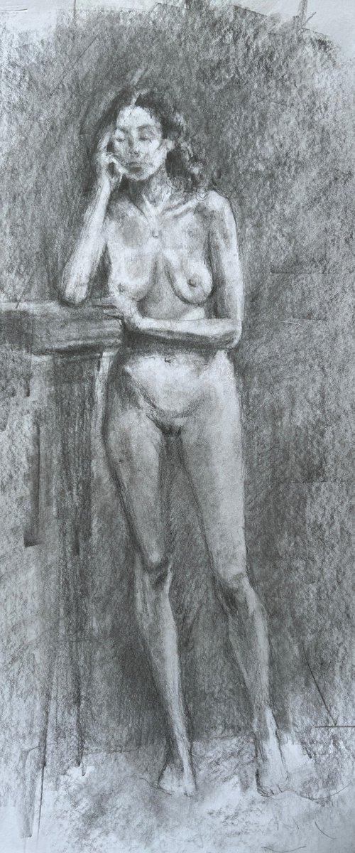 Standing nude by Louise Gillard