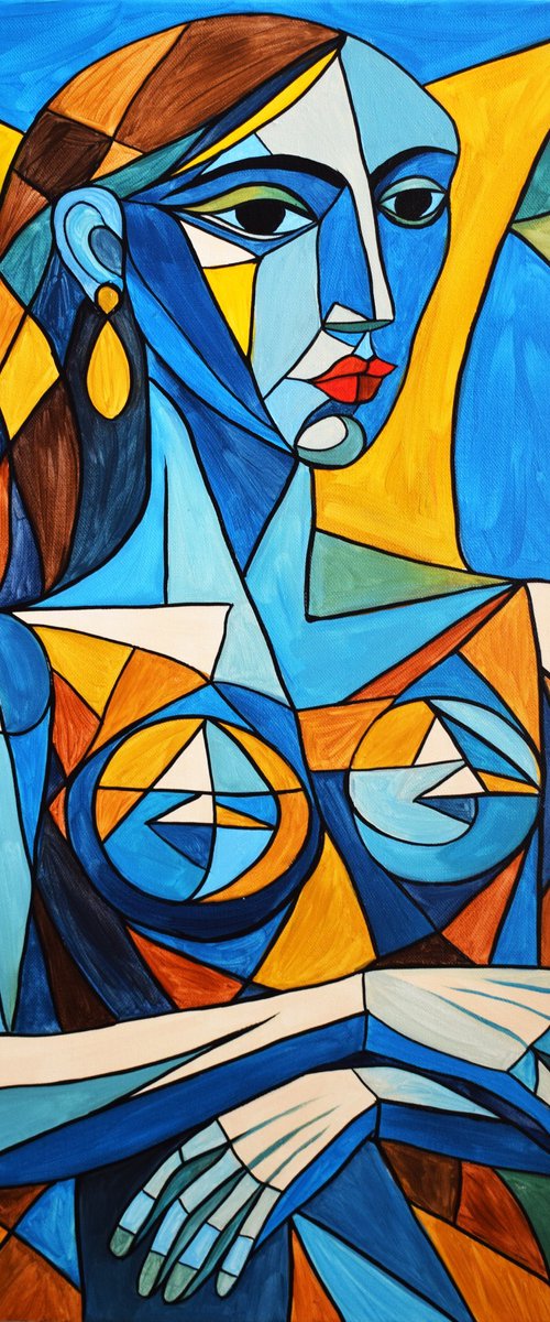 The Cubist Gioconda by Tusya Lav