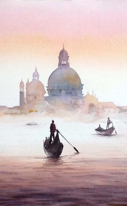 Winter Morning Venice by Samiran Sarkar