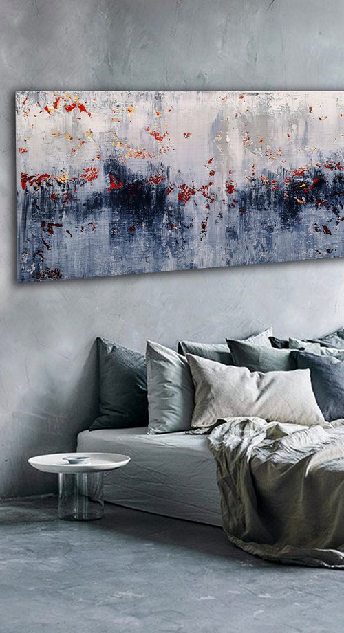 190x90cm. / Abstract triptych / Abstract 1275 by Alex Senchenko