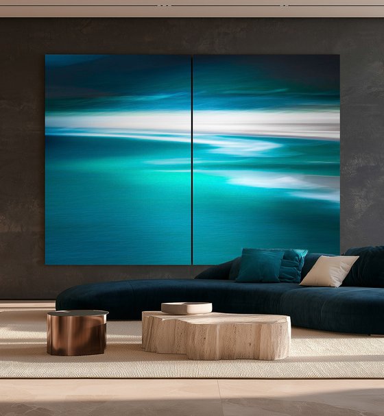 Teal Effusion, Diptych