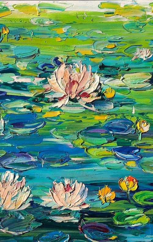 Carefree water lilies by Svitlana Andriichenko