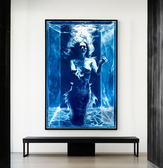 The Mermaid's Secret - Large Blue Nude