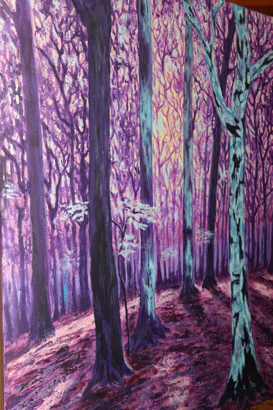 Purplish Violet Forest