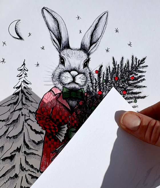 CHRISTMAS GENTLEMAN BUNNY