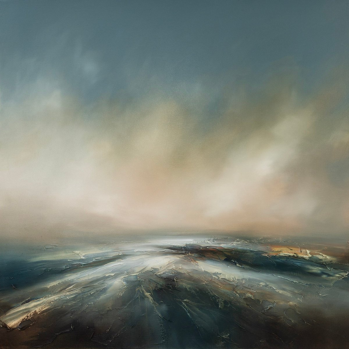 The Solitary Shores By Paul Bennett, 40 X 40, Artwork For Sale On Artfinder