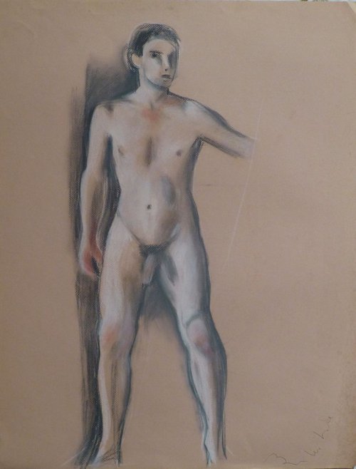 Nude Self-Portrait #2, 65x50 cm by Frederic Belaubre