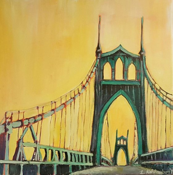 Bridging the yellow gap (aka the St. John's Bridge)