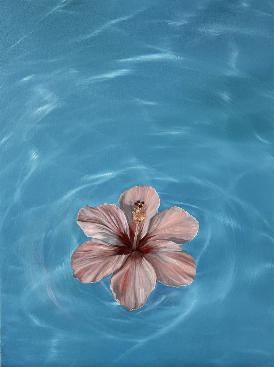 Photorealistic Botanical Oil Painting By Victoria Obolensky, 12 X 16", Oasis, Original Artwork