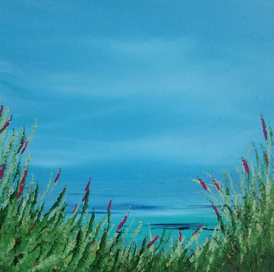 To the Sea - Great gift for Beach Lovers; Modern Art Office Decor Home Seascape
