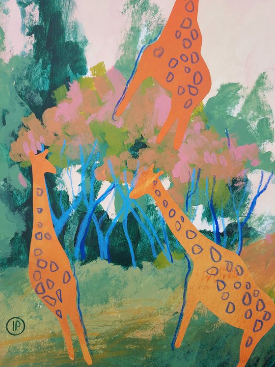 Giraffes dance
