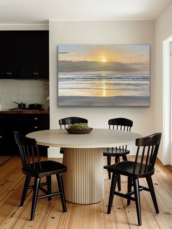 Golden Stillness - Ocean sunset