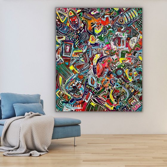 78''x65''(200x165cm), Life in Colors 20