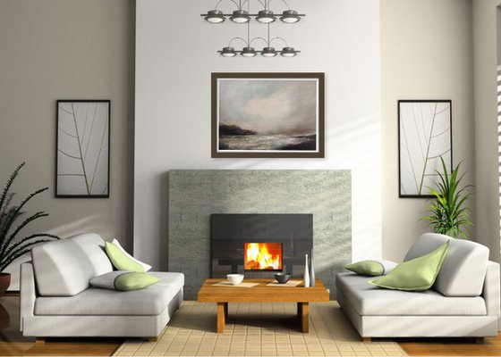 MAJESTIC  Off white and grey contemporary abstracts