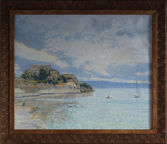 Garitsa Bay, Original Oil Painting by Simon Kozhin