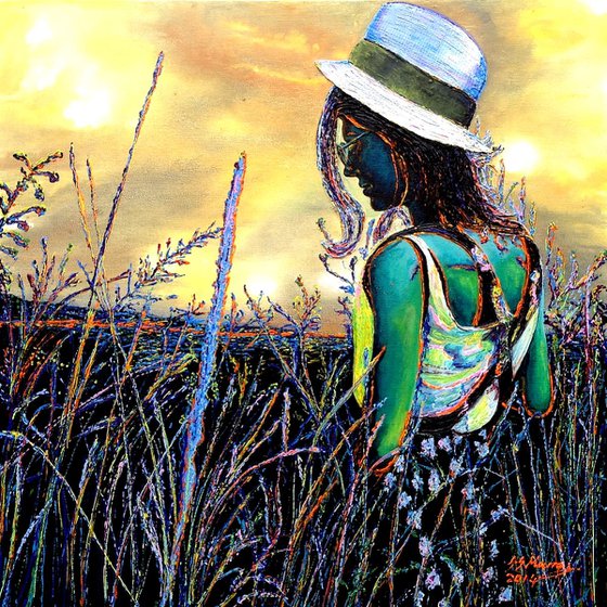 Girl in a Cornfield