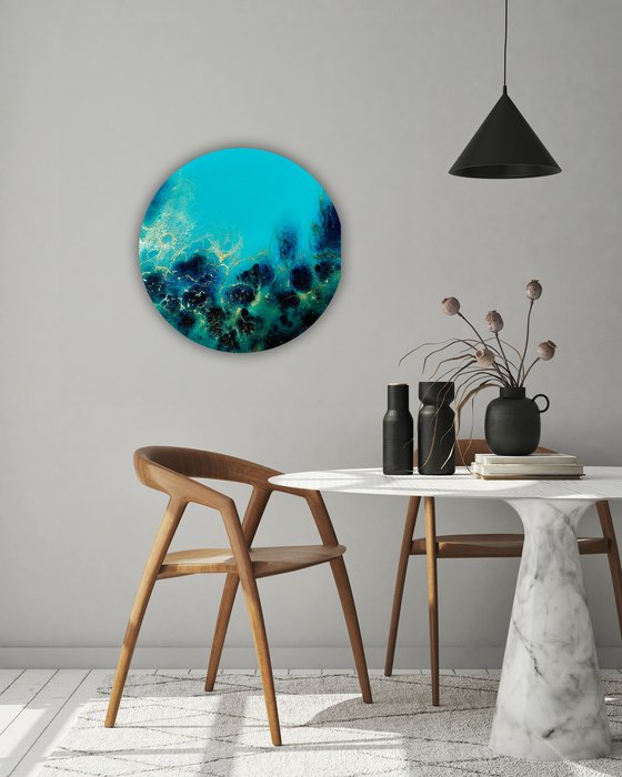 Golden Halo, Blue Depth #4
