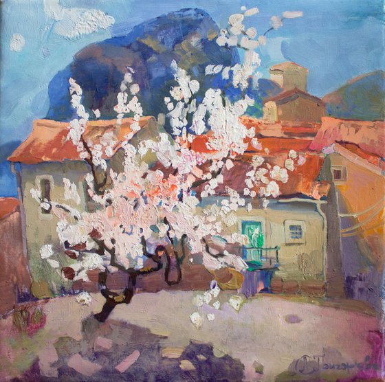 Blossoms of Sasso di Castalda, Italy