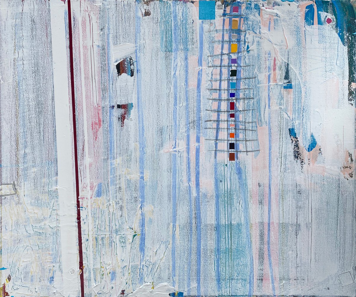 Abstract Acrylic Painting By Jason Forcier, 24 X 20, Tranquillo, Original Artwork