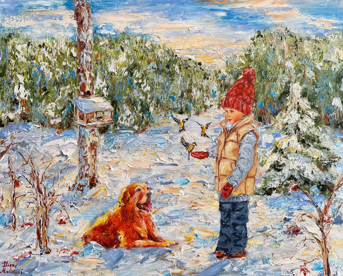 Les Mesanges By Diana Malivani, 20 X 16, Artwork For Sale On Artfinder