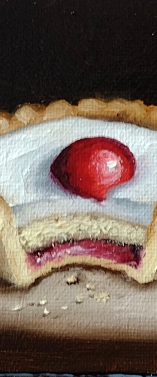 Little Bakewell tart still life by Jane Palmer Art