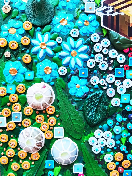 Neoflora. Virtual blooming in Minecraft style