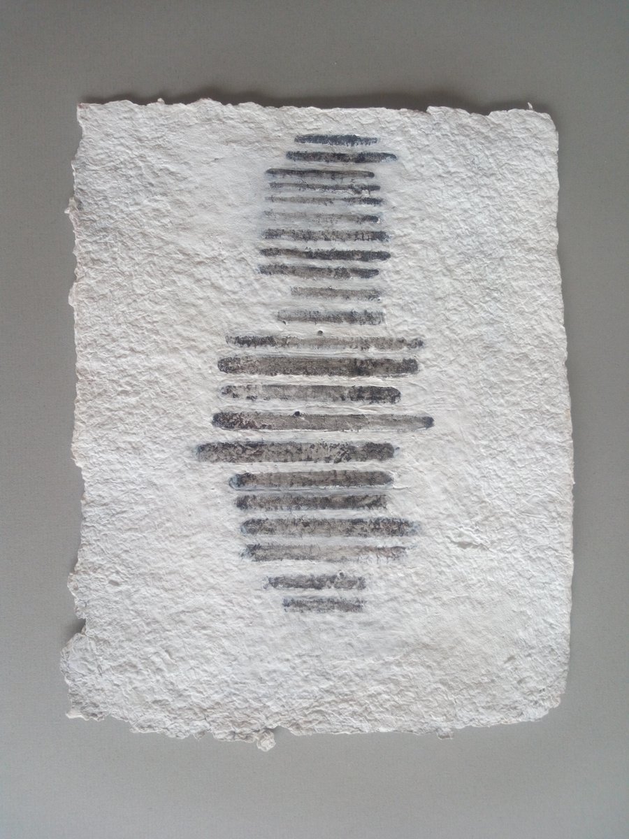 Organic Abstract Acrylic Painting By Anna Jannack, 8 X 10, Sponges I, Original Artwork