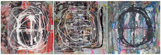 Journey of the spirits triptych .