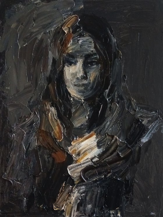 Portrait in dark tones
